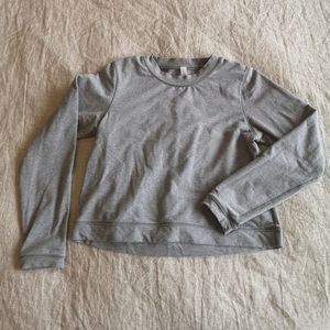 Lululemon grey crop sweatshirt, sz 4